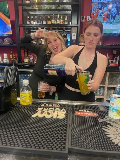 At the bar