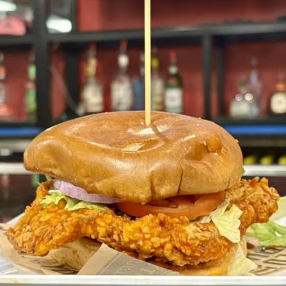 Crispy chicken sandwich
